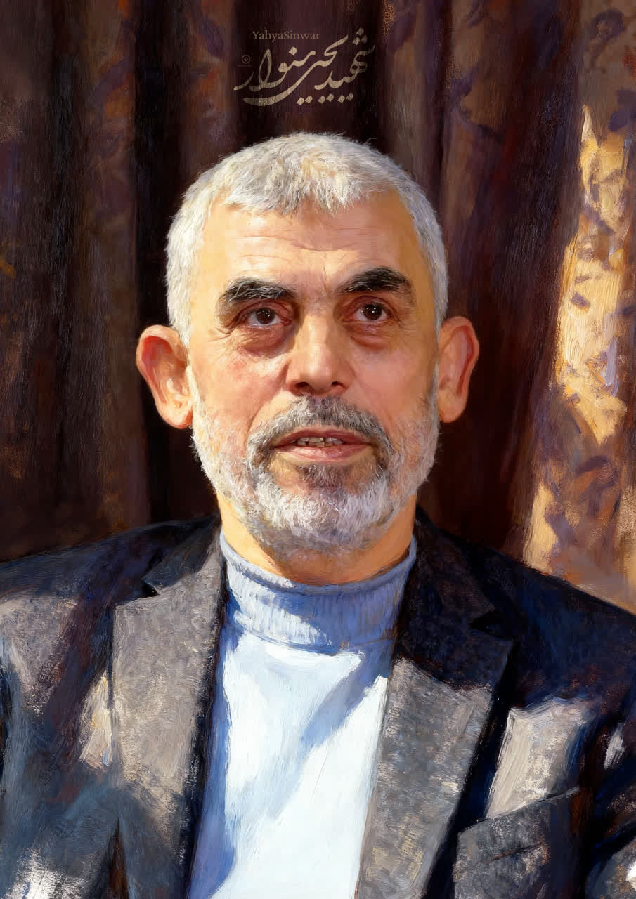 تصویرسازی چهره شهید یحیی سنوار